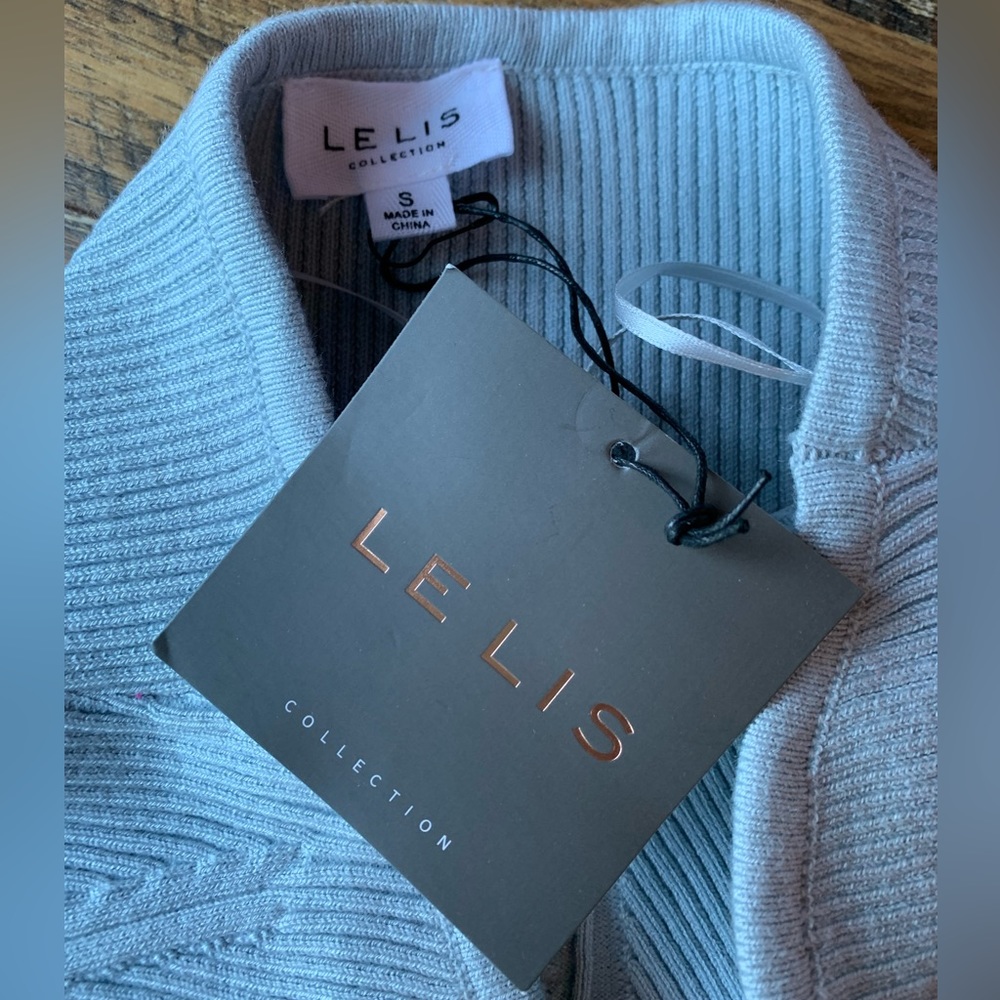 🔥2 FOR $10🔥 NWT Le Lis Blue Strapless Bodysuit S - Picture 3 of 3